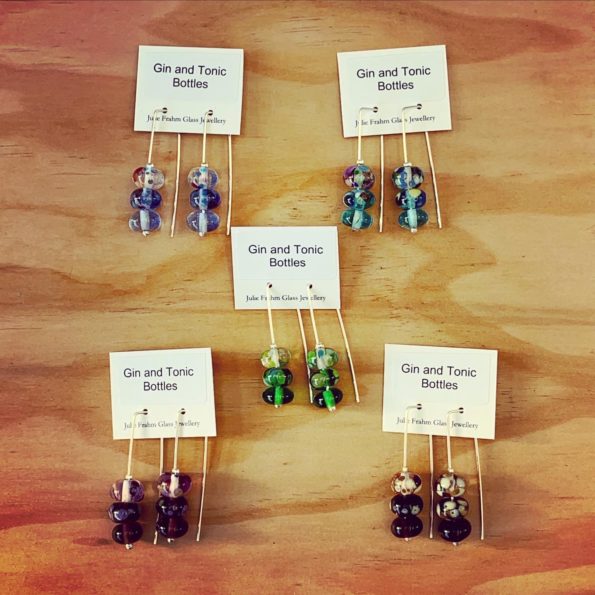gin and tonic earrings