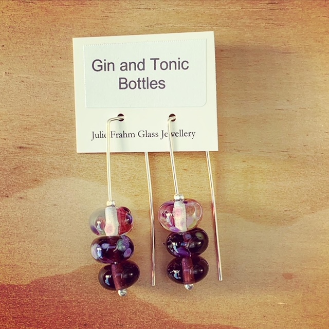 gin and tonic earrings 