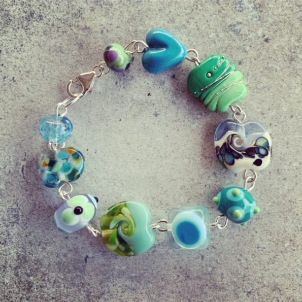 glass bead bracelet