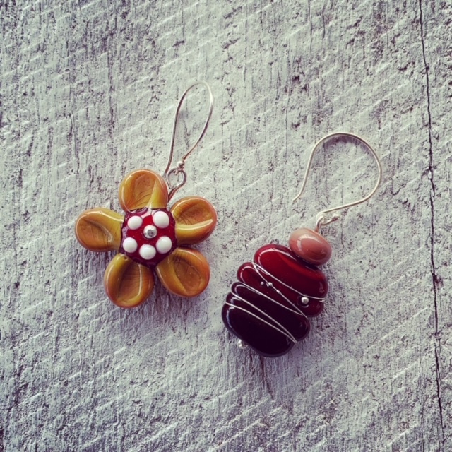 Mismatched earrings