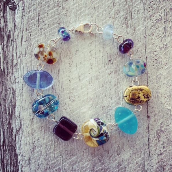 glass bead bracelet