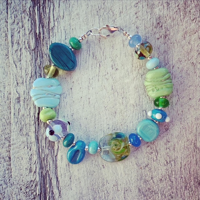 glass bead bracelet