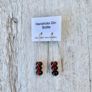 hendricks gin bottle earrings