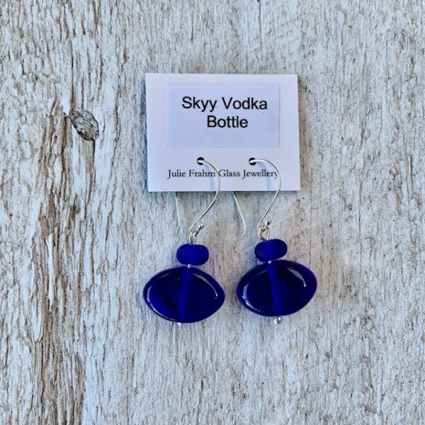 vodka bottle earrings