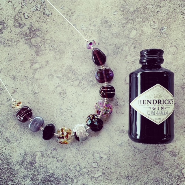 Hendricks Gin Bottle Necklace