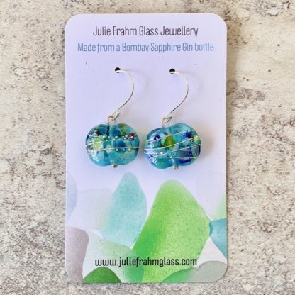 gin bottle earrings