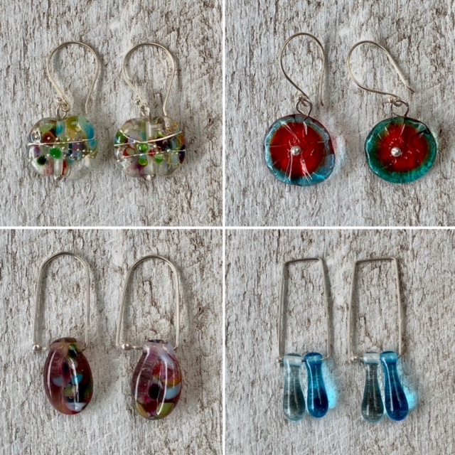 native flower earrings 