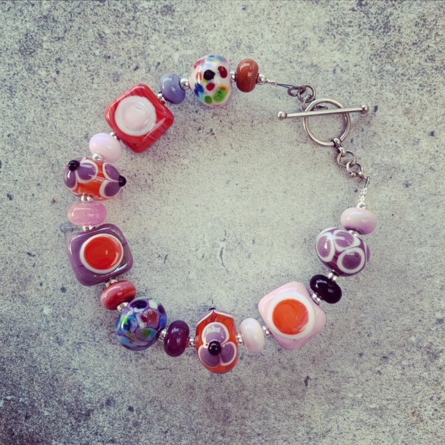 glass bead bracelet