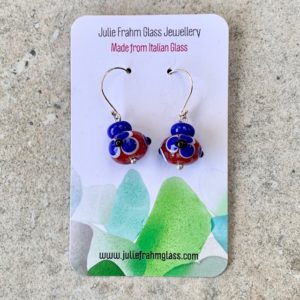 flower bead earrings