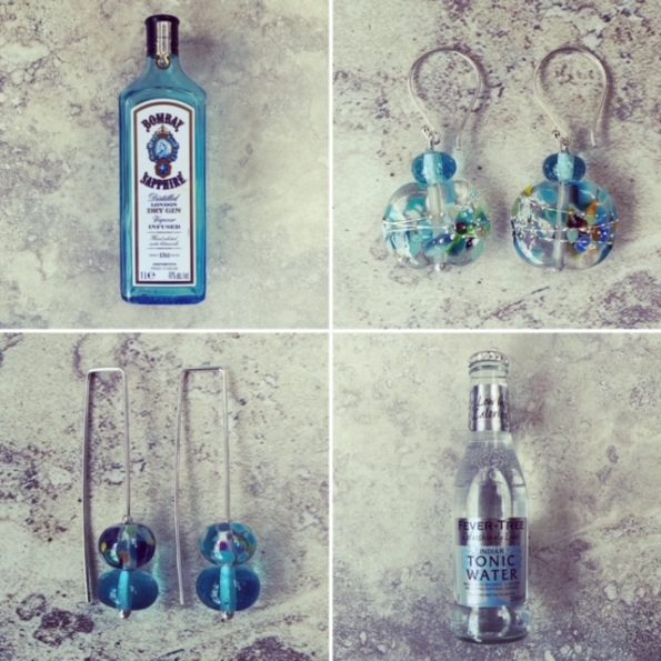 gin and tonic earrings 