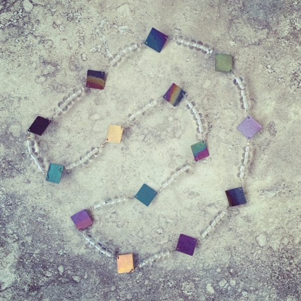 Titanium Glass Necklace 